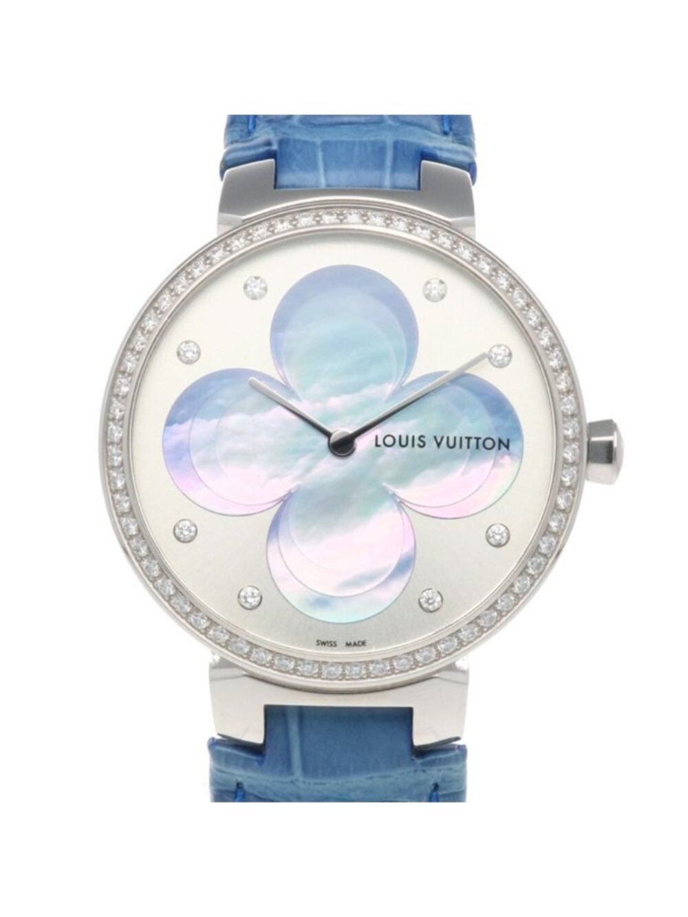 Louis Vuitton Tambour Slim Color Blossom Watch Stainless Steel Quartz